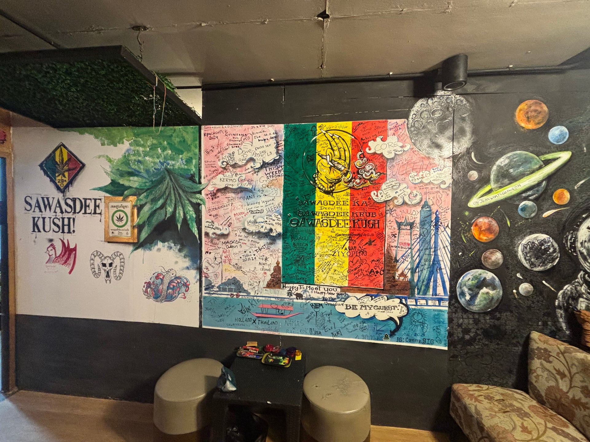 Sawasdee Kush Rooftop Dispensary , Weed Cafe - Cannabis Airport