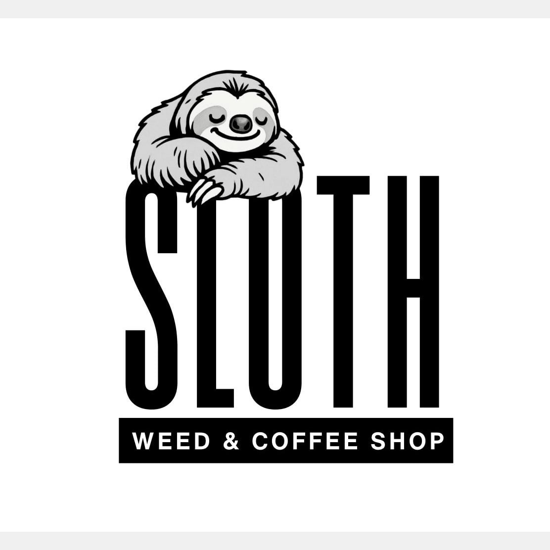 Cannabis Dispensary Sloth - Weed logo