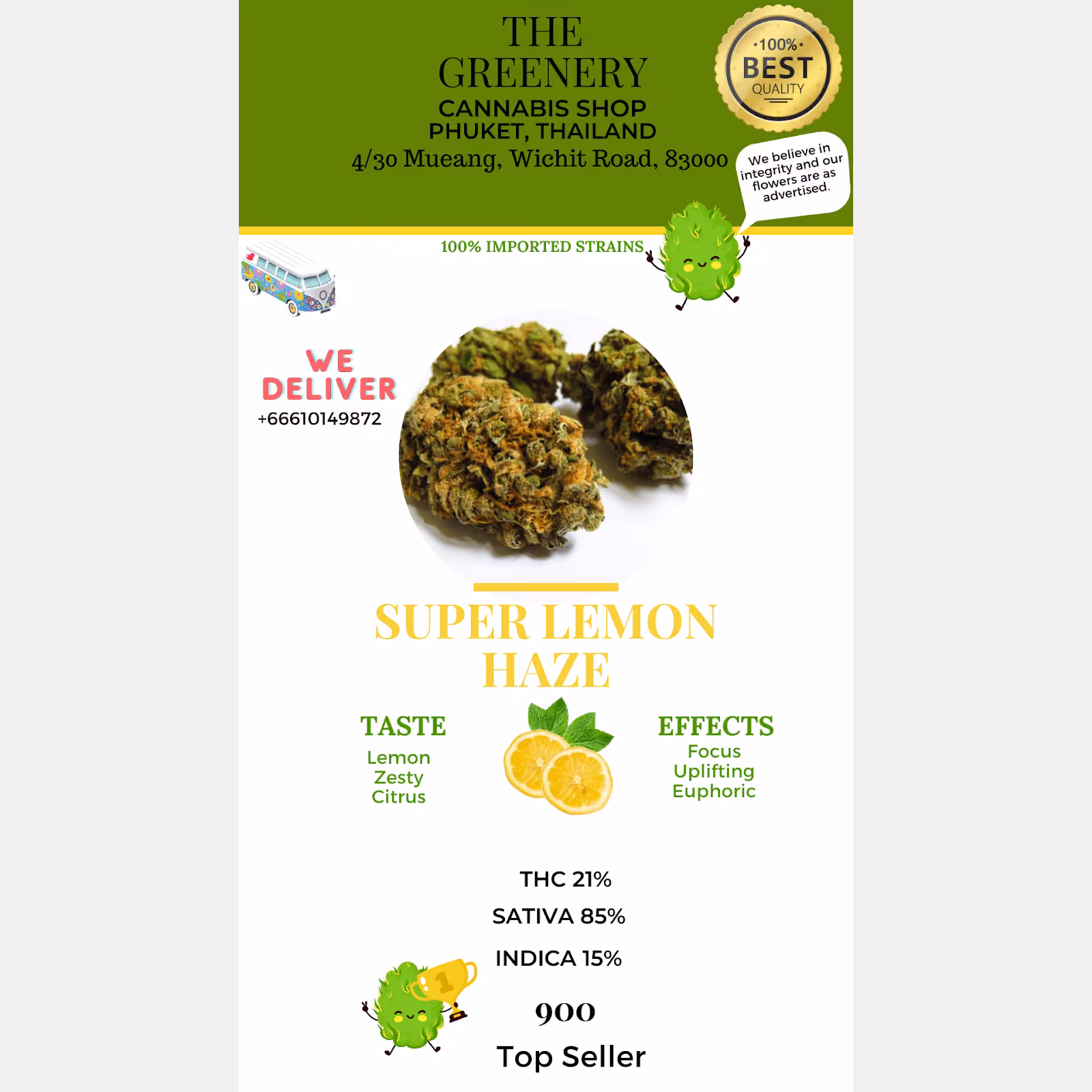 Phuket Kenevir dispanseri The Greenery logo