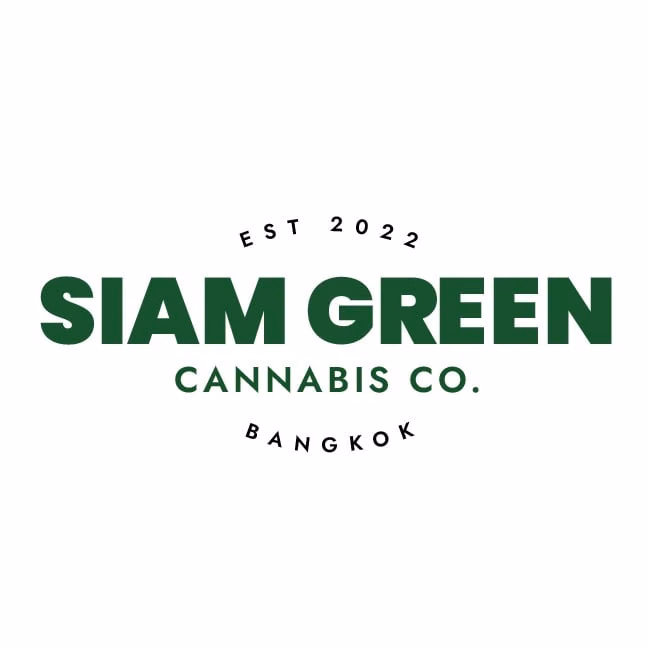 Bangkok의 대마초 매장 Siam Green Cannabis Co Phrom Phong 로고