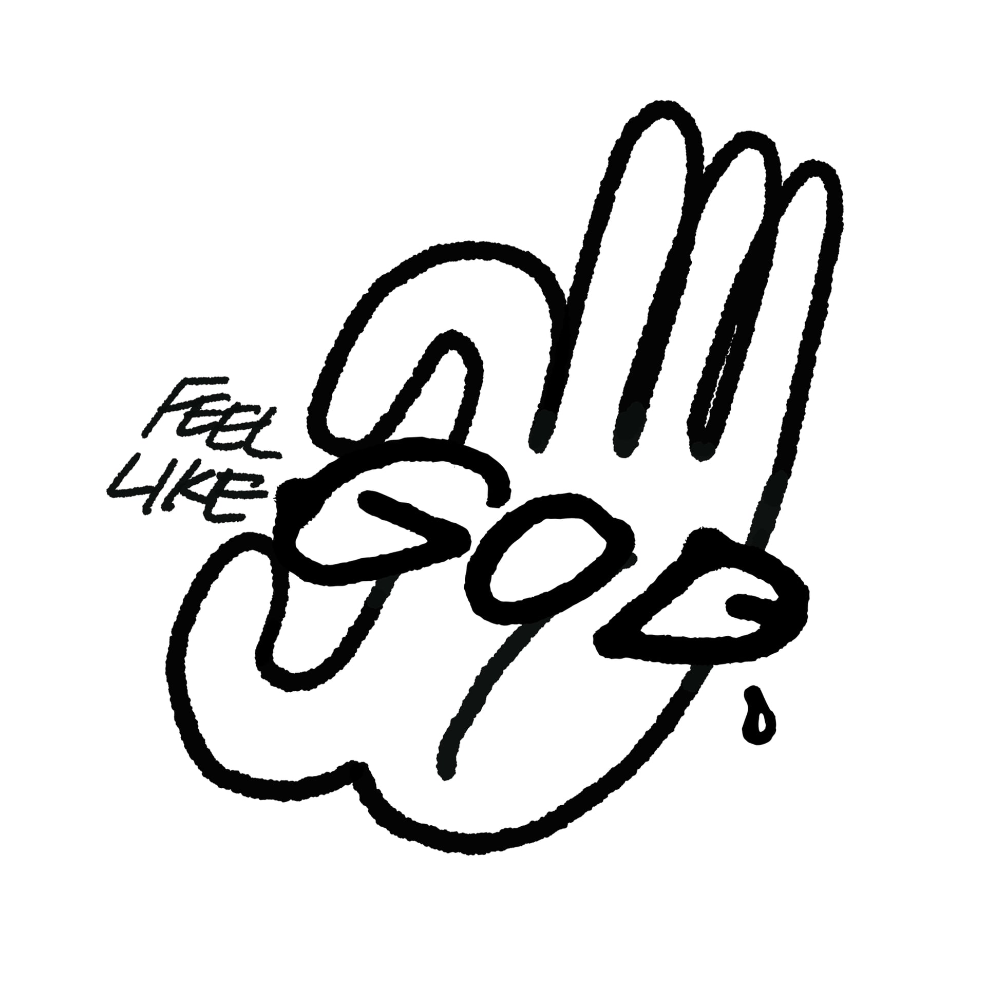 大麻店铺 Feel Like GOD 标志
