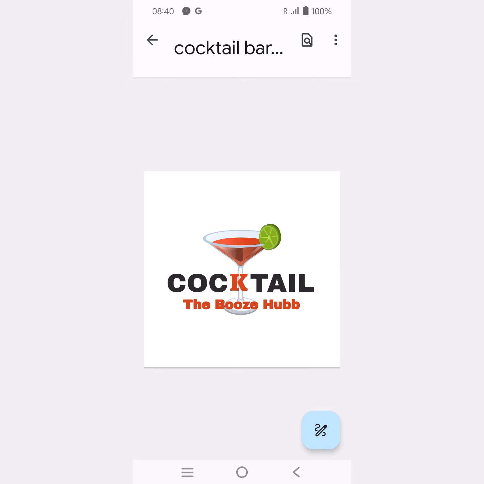 Pattaya의 대마초 매장 Cocktail The Booze Hubb 로고