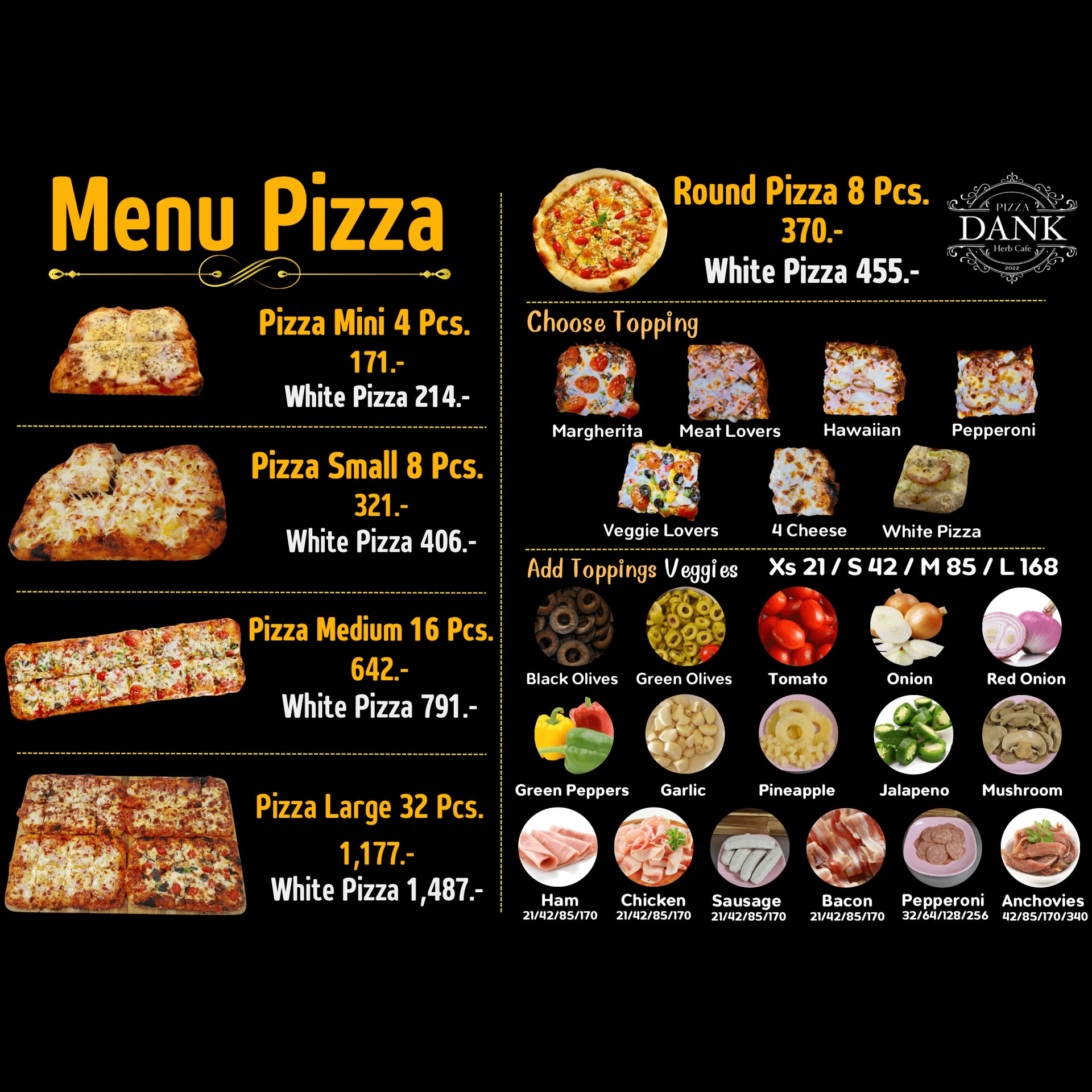 Cannabis Dispensary Dank Pizza, Taco in Pattaya logo