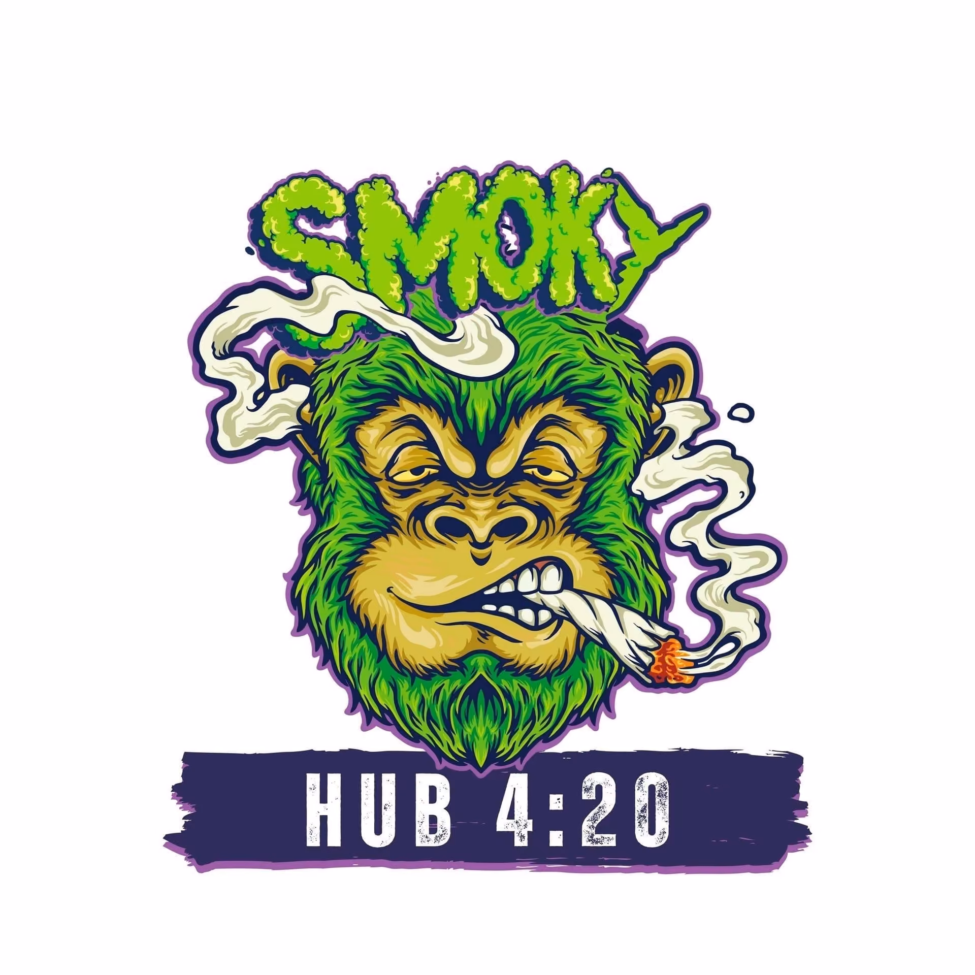 Cannabis Dispensary Smoky Hub in That Phanom logo