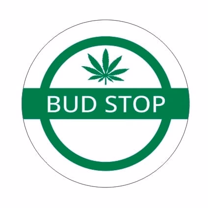 Konopná výdejna Budstop logo
