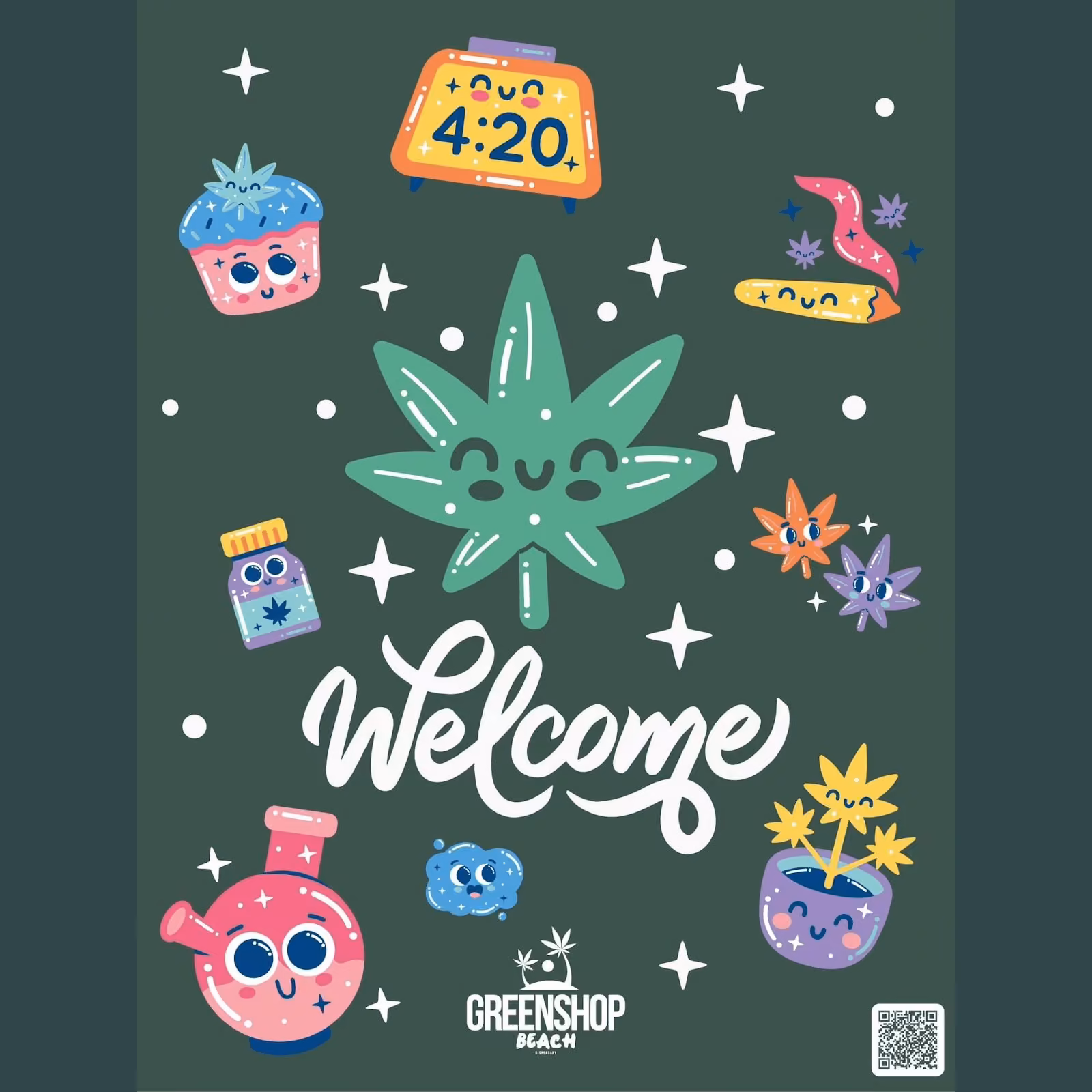 Cannabis Dispensary Greenshop Beach logo