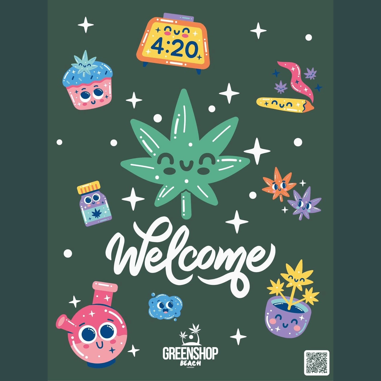 Cannabis Dispensary Greenshop Beach logo