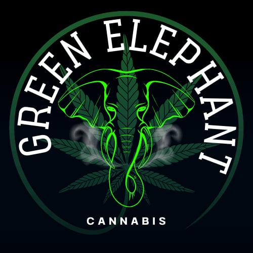 Cannabis-Shop Green Elephant 420 Dispensary New Kushi Omakase Logo